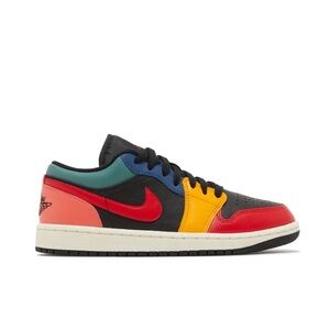 NWT Wmns Air Jordan 1 Low SE 'Black Multi-Color'